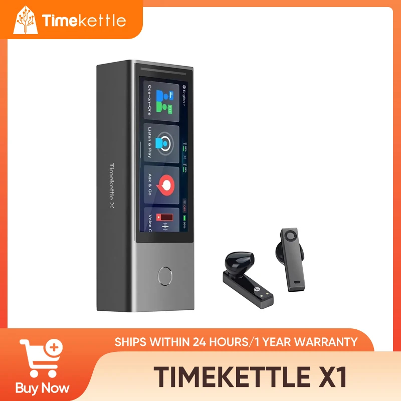 Timekettle X1 AI Interpreter Hub Standalone Entity Two Way Simultary Translator Earbuds Translator อ
