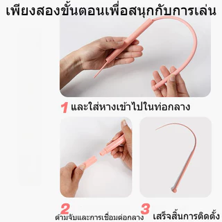 ludeMI ของเล่นแมว ไม้ล่อแมวหางหนู ไม้ตก หางหนูซิลิโคนล่อแมว ของเล่นสัตว์เลี้ยง ผลิตจากซิลิโคนคุณภาพ แข็งแรง Cat Teasing Sticks สัตว์เลี้ยงของเล่นแบบโต้ตอบ ทรงหางหนู ซิลิโคนนุ่ม ทนทาน กัดไม่พัง ดึงดูดแมวสุดๆ