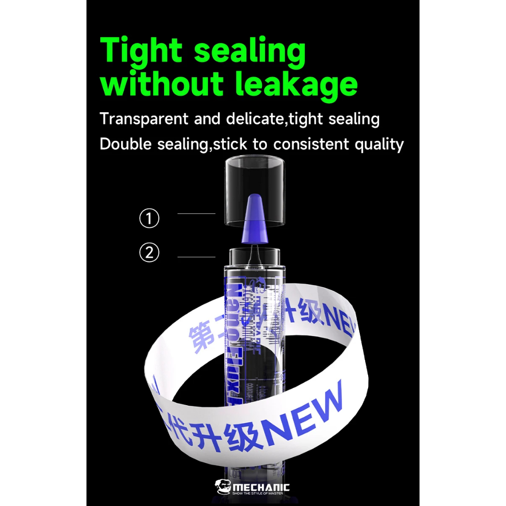 MECHANIC M35 Nano ตะกั่วฟรีบัดกรี Flux วางโปร่งใส Solder Flux สําหรับ iPhone Samsung แท็บเล็ต PCB BGA เชื่อมซ่อมเครื่องมือ - รูปที่ 6
