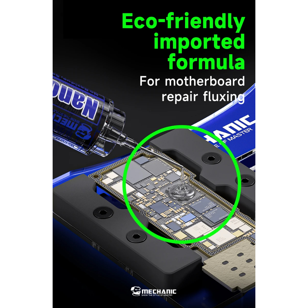 MECHANIC M35 Nano ตะกั่วฟรีบัดกรี Flux วางโปร่งใส Solder Flux สําหรับ iPhone Samsung แท็บเล็ต PCB BGA เชื่อมซ่อมเครื่องมือ - รูปที่ 3