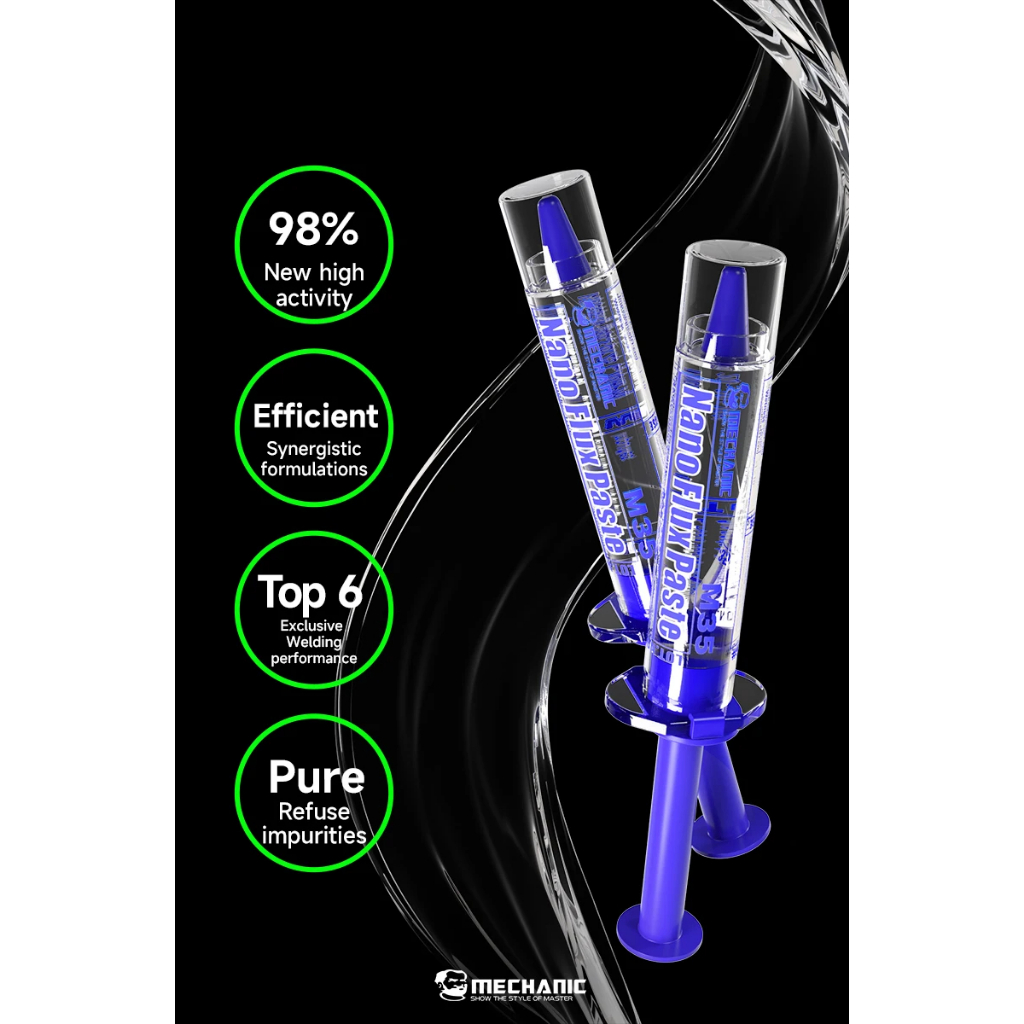 MECHANIC M35 Nano ตะกั่วฟรีบัดกรี Flux วางโปร่งใส Solder Flux สําหรับ iPhone Samsung แท็บเล็ต PCB BGA เชื่อมซ่อมเครื่องมือ - รูปที่ 5
