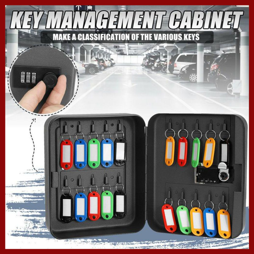 จัดส่งจากประเทศไทยFRIE Key Safe รหัสรีเซ็ตได้ล็อครหัสผ่านติดผนังกล่องตู้กุญแจสํานักงาน