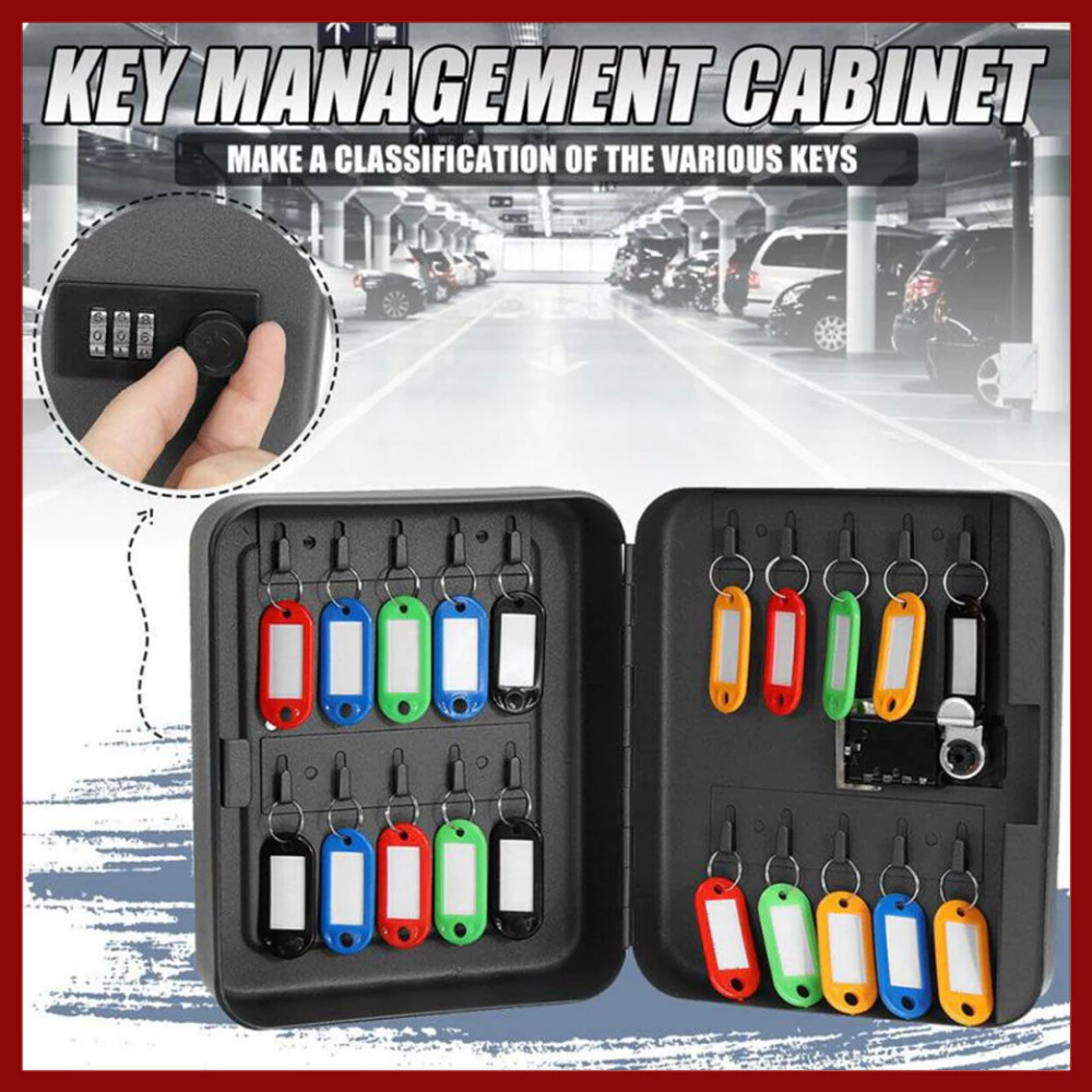 จัดส่งจากประเทศไทยFRIE Key Safe รหัสรีเซ็ตได้ล็อครหัสผ่านติดผนังกล่องตู้กุญแจสํานักงาน