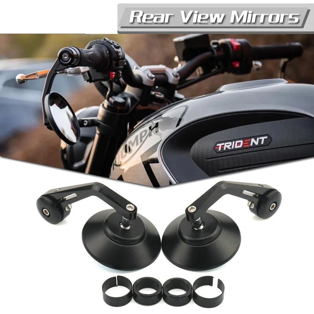 Fit Triumph Trident660 2021 กระจกแฮนด์ดัดแปลงรถจักรยานยนต์ TRIDENT660 trident 660 กระจกด้านหลัง