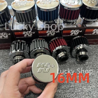 K&N 16 มม.เห็ดกรองอากาศมอเตอร์รถเย็นกรองอากาศUniversal Turbo Vent Universal Crankcase Breather