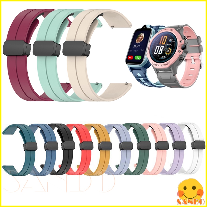 Aolon DF96 DF95 DF93 DF92 เด็กสมาร์ทนาฬิกาแม่เหล็กพับหัวเข็มขัดสายซิลิโคนอ่อนนุ่ม สาย Aolon DF96 DF9