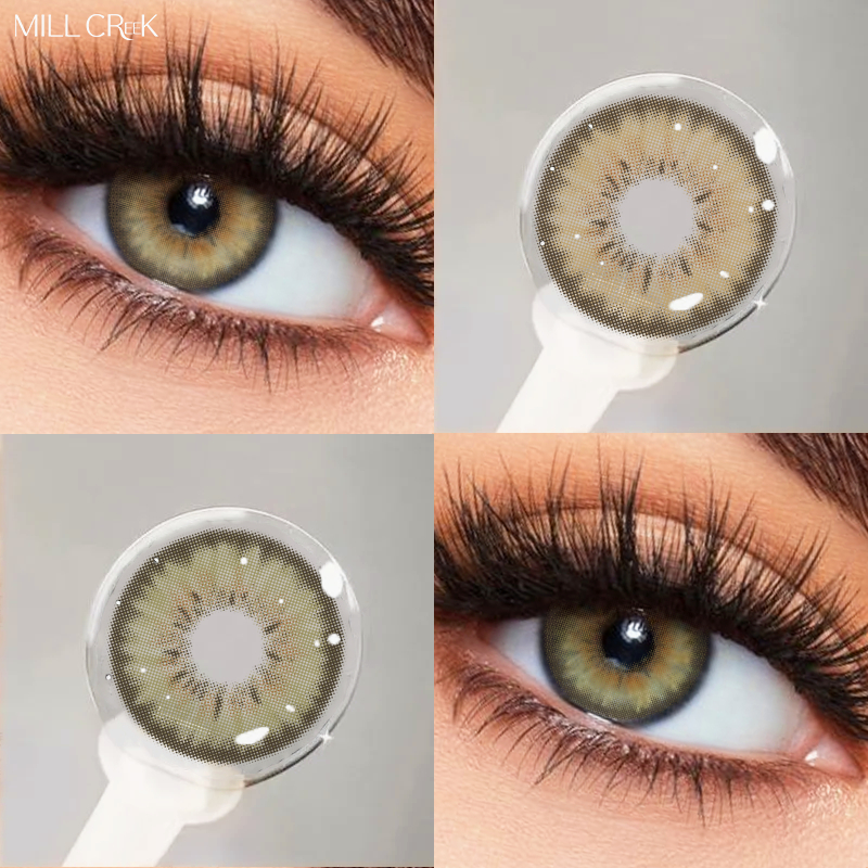 Mill Creek Series คอนแทคเลนส์ MOCHA คอนแทคเลนส์สี เวลาการใช้งานองศา 1 ปี WT 45% 2PCS