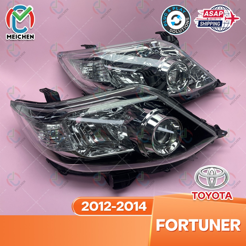 Toyota Fortuner 2012-2014 ไฟหน้า โคมไฟหน้า เลนส์ไฟหน้า front lamp โคมไฟหน้ารถยนต์  ไฟหน้า​โปรเจค​เตอร์​  โคมไฟหรถยนต์ headlamp headlight front light