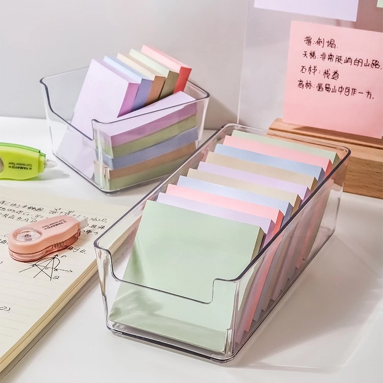 100 แผ่น Morandi สีเหนียวบันทึกฉลากบันทึกสติกเกอร์ บุคมาร์คบันทึกสีสัน Pad เครื่องเขียน อุปกรณ์สำนักงานโรงเรียน
