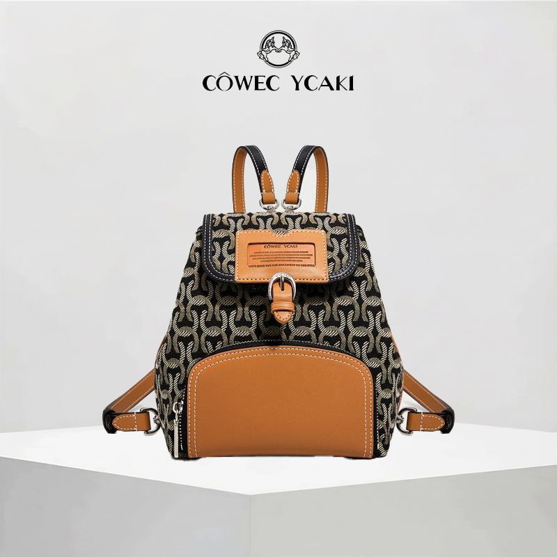 COWEC YCAKI กระเป๋าเป้สะพายหลังผู้หญิง | เป้ผู้หญิงสไตล์เก๋  ขนาดกะทัดรัด ใช้งานได้หลากหลาย