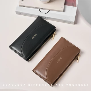 SeaGloca กระเป๋าตัง bifoldหนังPU - จัดเก็บบัตรได้หลายใบและมีช่องสำหรับเงินแบงค์ เหมาะสำหรับผู้หญิง 51