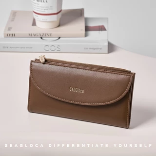 SeaGloca กระเป๋าตัง bifoldหนังPU - จัดเก็บบัตรได้หลายใบและมีช่องสำหรับเงินแบงค์ เหมาะสำหรับผู้หญิง 51