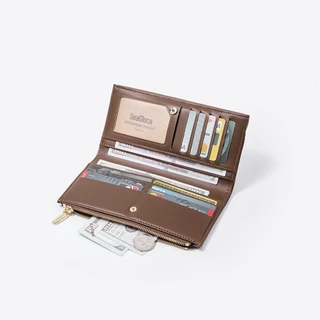 SeaGloca กระเป๋าตัง bifoldหนังPU - จัดเก็บบัตรได้หลายใบและมีช่องสำหรับเงินแบงค์ เหมาะสำหรับผู้หญิง 51