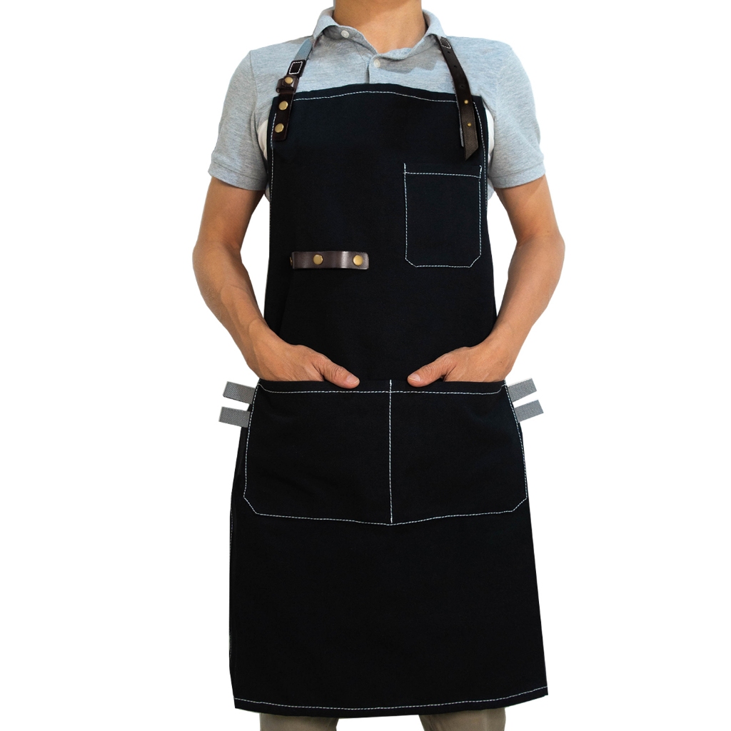 Excovip ผ้าใบหนังผ้ากันเปื้อนสินค้ากันน้ํา Oilproof ในครัวเรือนรับประทานอาหาร Baking Cafe นมชา Shop 