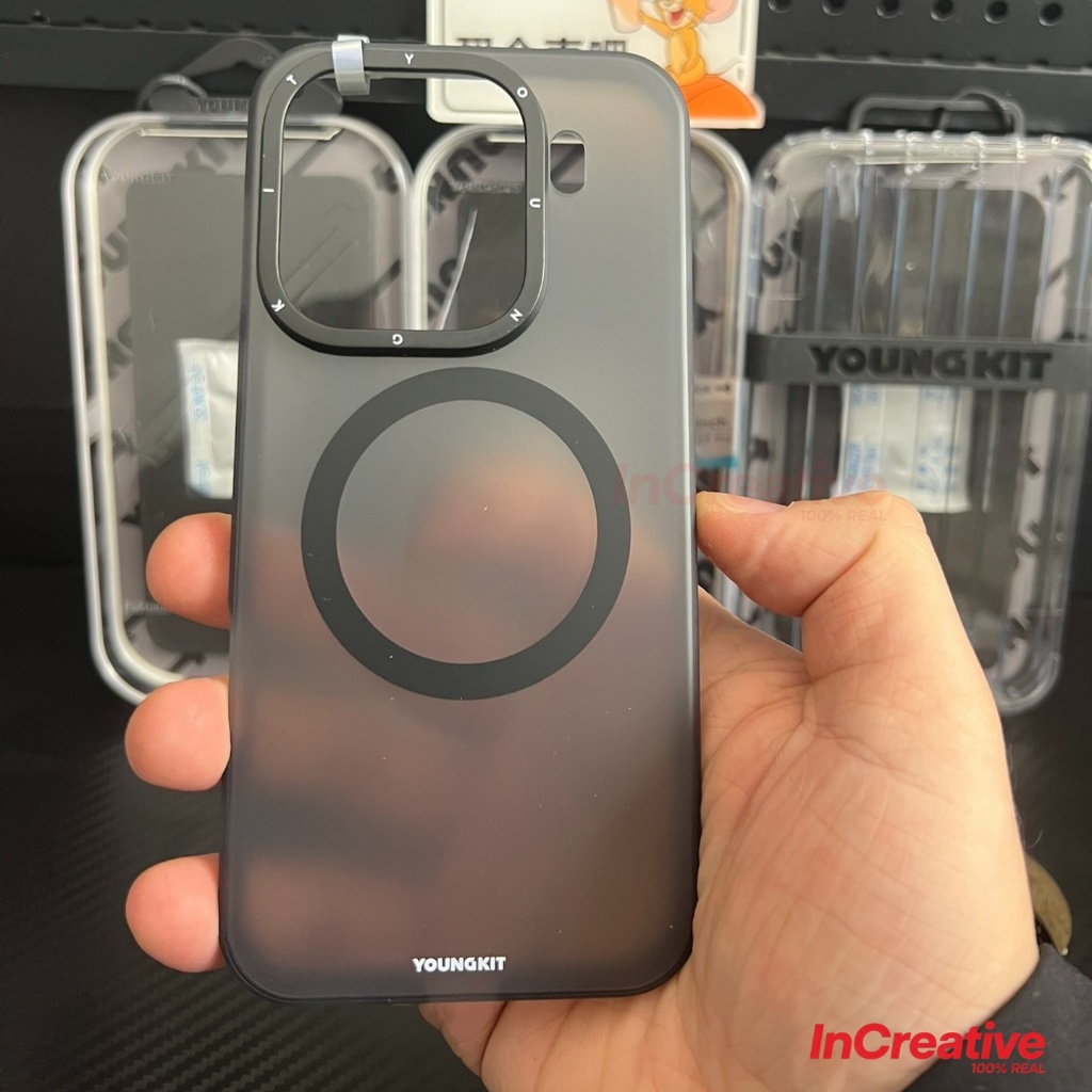 Youngkit เคสแม่เหล็กทรายซ่อนสำหรับ OPPO X9 X8 Pro Ultra -ฝ้าด้านกันกระแทกป้องกันการตกป้องกันลายนิ้วมือปลอกบาง - รูปที่ 2