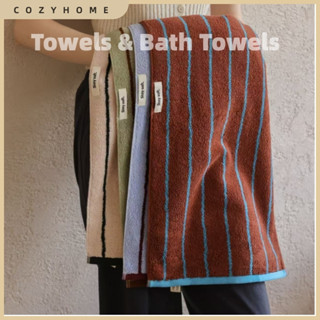 [คลังสินค้าพร้อม] อบอุ่นสบาย ลายผ้าฝ้ายแท้ผู้ใหญ่ผ้าขนหนูอาบ…