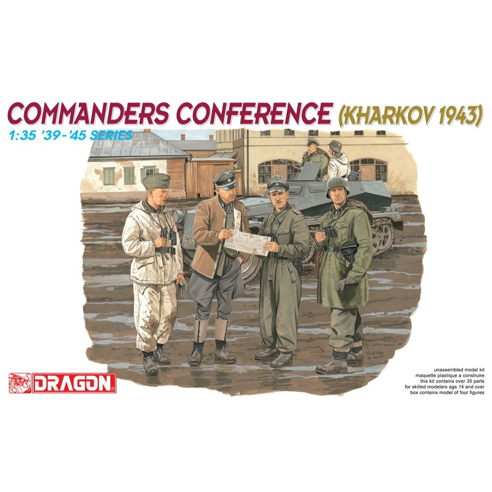 มังกร 6144 1/35 COMMANDERS CONFERENCE (KHARKOV 1943)