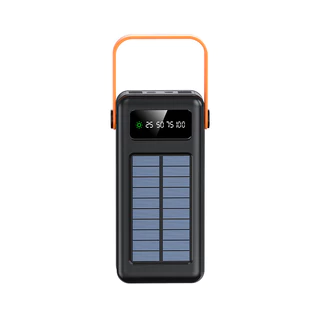 🚀【รับประกัน 5 ปี】🎁150,000mAh แบตสำรองพลังงานแสงอาทิตย์พร้อมสายชาร์จ ความจุขนาดใหญ่อุปกรณ์จ่ายไฟพกพา powerbank พาวเวอร์แบงค์ สายชาร์จ type c