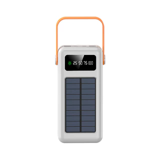 🚀【รับประกัน 5 ปี】🎁150,000mAh แบตสำรองพลังงานแสงอาทิตย์พร้อมสายชาร์จ ความจุขนาดใหญ่อุปกรณ์จ่ายไฟพกพา powerbank พาวเวอร์แบงค์ สายชาร์จ type c