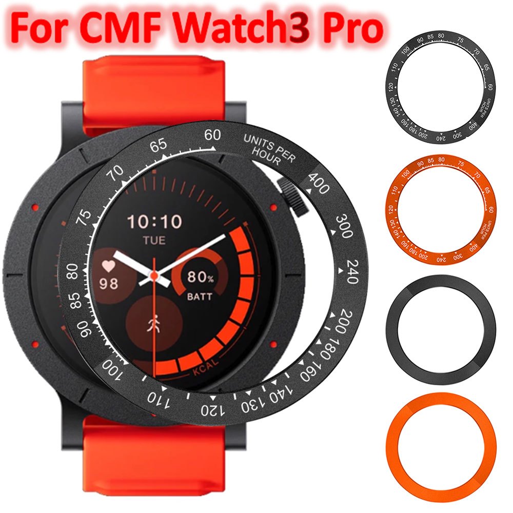 BEZEL แหวนสําหรับ CMF Watch3 Pro Smartwatch อุปกรณ์เสริมพลาสติกป้องกันหน้าจอกรณี Shell กันชนคุณภาพสูง PC BEZEL สําหรับ CMF นาฬิกา 3 Pro