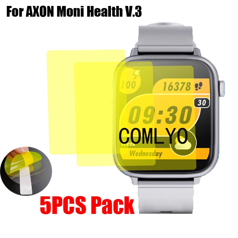 สําหรับ AXON Moni Health V.3 สมาร์ทวอทช์ป้องกันหน้าจอฝาครอบบางพิเศษ HD TPU ฟิล์ม