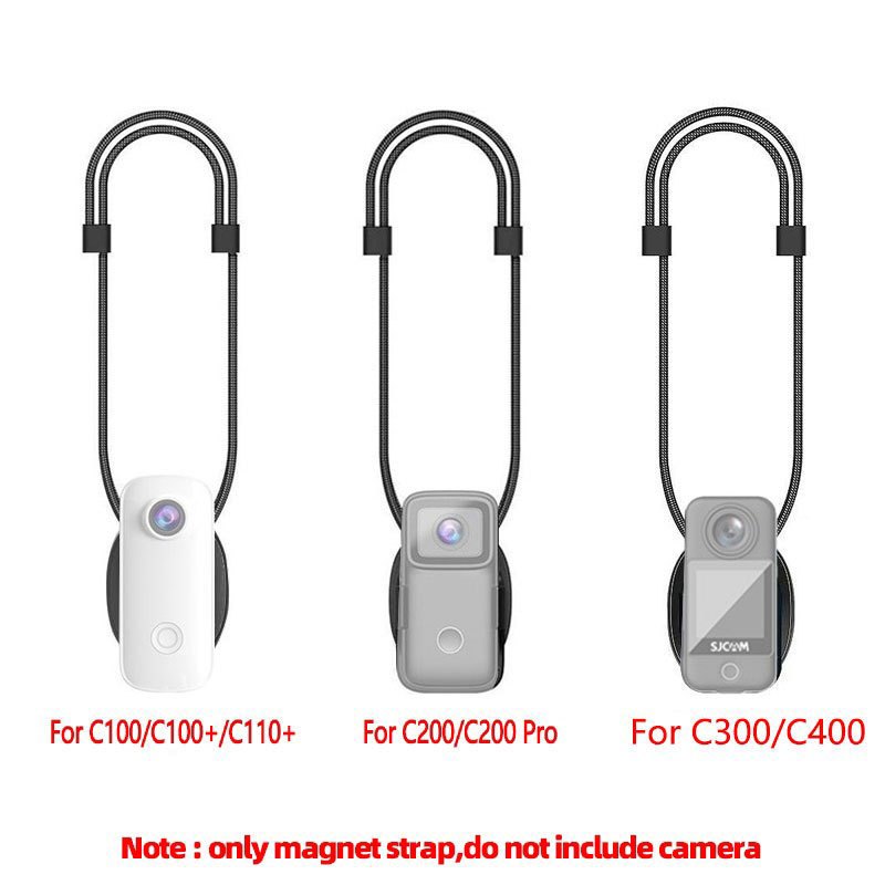 สายคล้องคอแม่เหล็ก แบบพกพา สําหรับกล้องแอคชั่น SJCAM C100 C100 Plus C200 C300 C400 Pocket Magnetic Strap