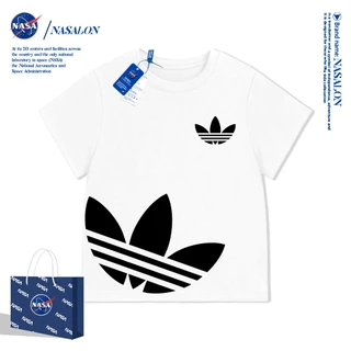NASA เสื้อยืดเด็กแขนสั้น ผ้า cotton 100% เสื้อเด็กผู้ชาย ลายการ์ตูนแฟชั่น ระบายอากาศดี นุ่มสบาย ทรงหลวม
