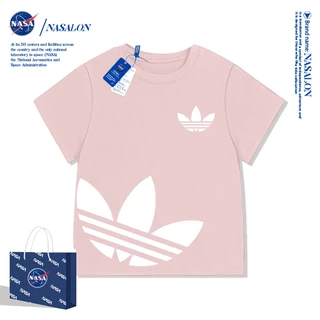 NASA เสื้อยืดเด็กแขนสั้น ผ้า cotton 100% เสื้อเด็กผู้ชาย ลายการ์ตูนแฟชั่น ระบายอากาศดี นุ่มสบาย ทรงหลวม