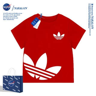 NASA เสื้อยืดเด็กแขนสั้น ผ้า cotton 100% เสื้อเด็กผู้ชาย ลายการ์ตูนแฟชั่น ระบายอากาศดี นุ่มสบาย ทรงหลวม