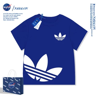 NASA เสื้อยืดเด็กแขนสั้น ผ้า cotton 100% เสื้อเด็กผู้ชาย ลายการ์ตูนแฟชั่น ระบายอากาศดี นุ่มสบาย ทรงหลวม