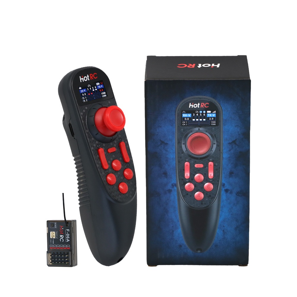 DS-650 2.4G 6CH RC เครื่องส่งสัญญาณวิทยุระบบ F-06A ตัวรับสัญญาณ HOTRC สําหรับ RC รุ่น