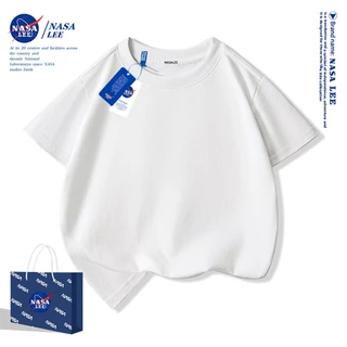 เสื้อนาซ่าสไตล์ใหม่สำหรับเด็ก ทำจากผ้าฝ้ายแท้นุ่มสบาย ไม่มีลายพิมพ์ สีทึบ