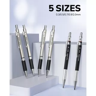 Four Candies ขนาด 0.5 0.7 0.9 มม พร้อม ไส้ กราไฟต์ HB 2H 2B 4B และ สี สำหรับ การวาด ภาพ และ สเก็ตช์
