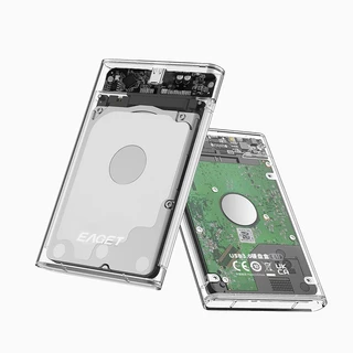 EAGET E11 2.5 นิ้ว SATA SSD และ HDD Enclosure แบบพกพาโปร่งใส (5Gbps)