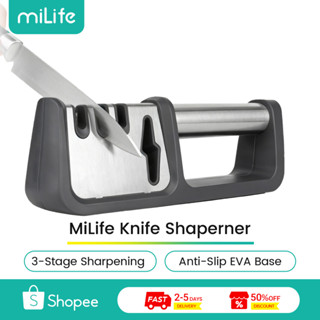 MiLife มีด Shaperner Anti-Slip ทนทานมีด 3 ขั้นตอนเครื่องมือ …