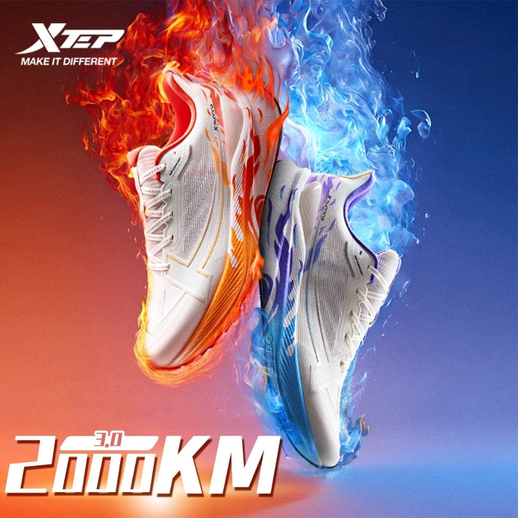 Xtep 2000KM 3.0 สีใหม่ รองเท้าวิ่งผู้ชาย Rebound Cushioning thumbnail 9