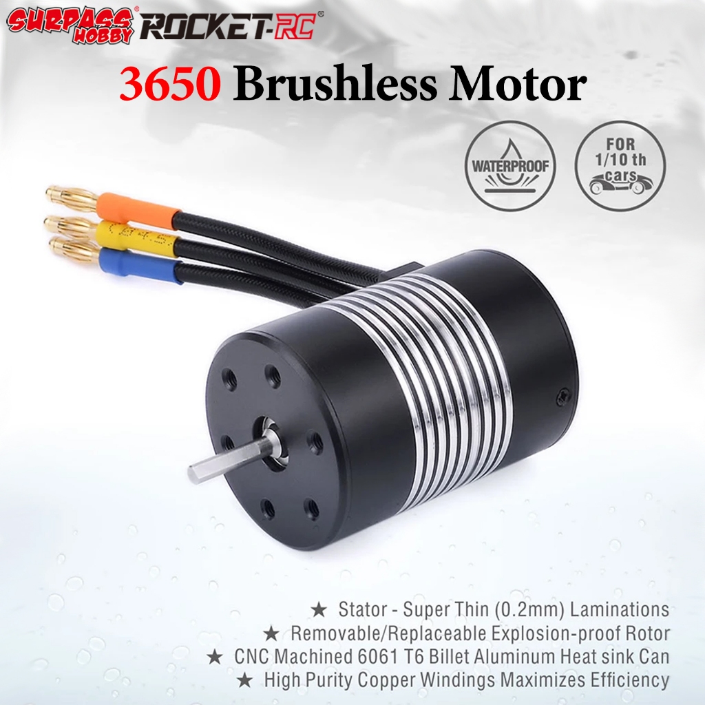 Surpass Hobby Rocket 3650 2300KV/3100KV/3500KV/3900KV/5900KV กันน้ํา Sensorless มอเตอร์ไร้แปรงสําหรั