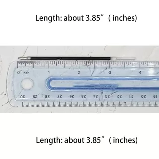 10 ชิ้น 3.85 '' 98 มม. ปากกาลูกลื่นหมึกเติมสําหรับปากกาคลิก, ปลายจุดขนาดกลาง 1 มม.