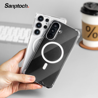 Sanptoch สําหรับแม่เหล็กคริสตัลใสกันกระแทกเคสโทรศัพท์สําหรับ…