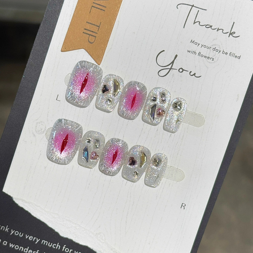 Handmade fake nails, ✨  Devil's Eye, holiday limited fake nails,