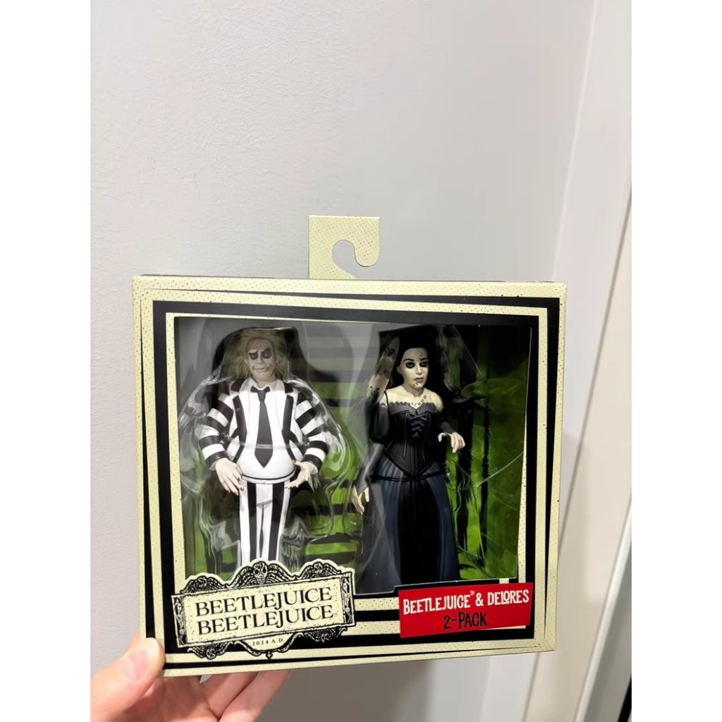 NECA Underworld Wizard Beetle Juice Couple Set ฟิกเกอร์ข้อต่อขนาด 7 นิ้ว