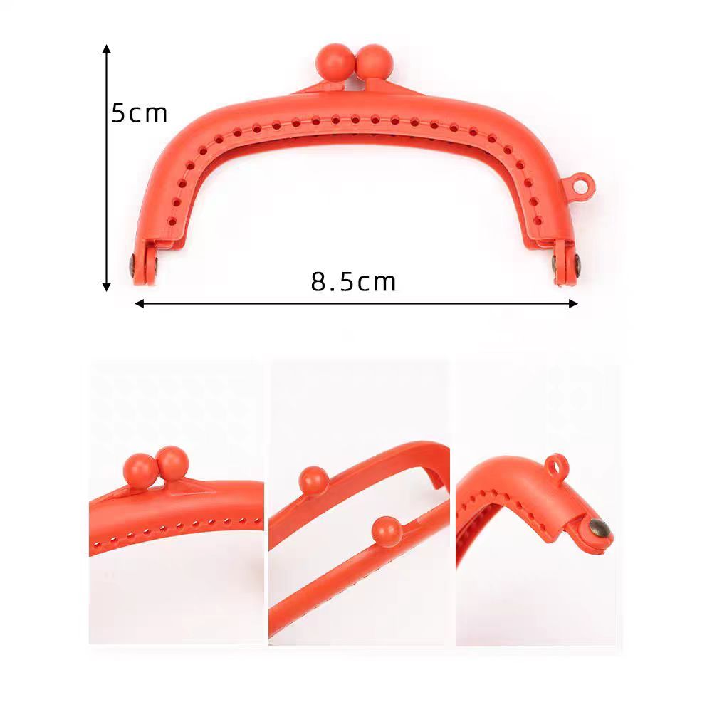ปากกระเป๋าเรซิ่น ปากปิ๊กแป๊ก พร้อมหูหิ้ว เฟรมกระเป๋า Kiss Clasp อะไหล่ทำกระเป๋า DIY สไตล์วินเทจ(ชุด 10 สี) - รูปที่ 7