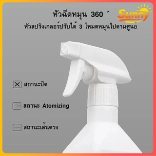 Sunny🌈300 /500มล ขวดสเปร์ ขวดสเปรย์รีฟิลพร้อมหัวฉีดทรงเหลี่ยม ขวดฟ๊อกกี้ ฟร๊อกกี้ ใส่น้ำยารีดผ้า น้ำเปล่า ปรับหัวฉีด และของเหลวอื่น