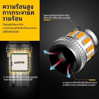 AUXITO 2PC หลอดไฟแคนบัส LED W5W T10 1PC 3030SMD 12PC 4014SMD สําหรับติดตกแต่งภายในรถยนต์