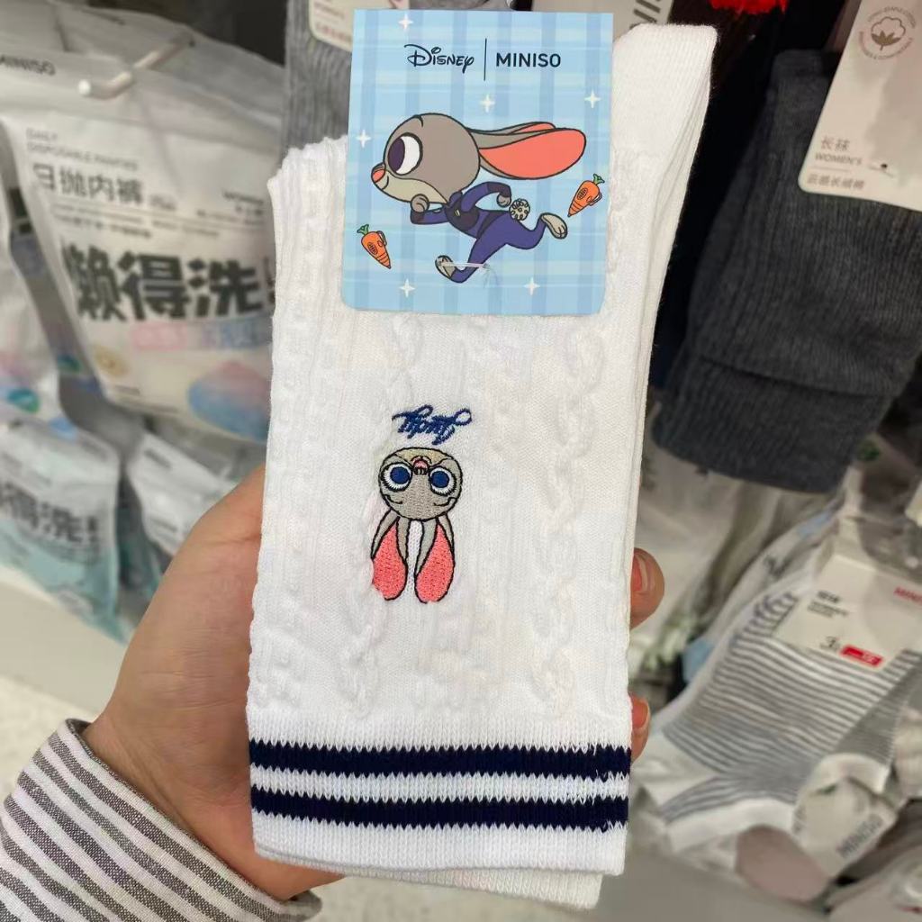 ถุงเท้าลายสัตว์น่ารัก MINISO ZOOPEDIA ราคา ถูกที่สุด ดีลบีเคเค แกลเลอรีภาพที่ 2