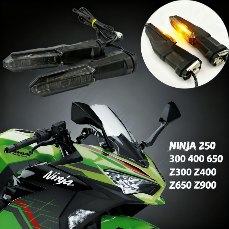 NINJA400 และ Z650 ไฟเลี้ยวn LED หน้าหลัง เหมาะกับ NINJA250/300/400/650 และ Z300/400/650/900 เปลี่ยนต