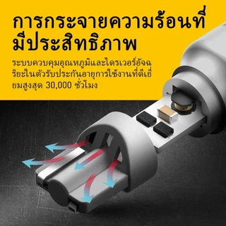 AUXITO 2PC หลอดไฟถอยหลัง T15 LED W16W 3030 SMD T16 912 921 6000K สว่างมาก