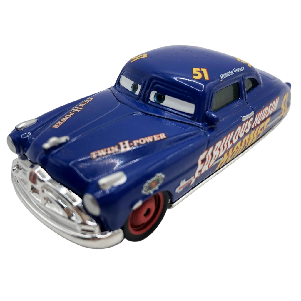 Cars Tobyeat Disney Pixar Mattle No. 51 Doc Hudson Hornet 1:55 Scale รถเหล็ก