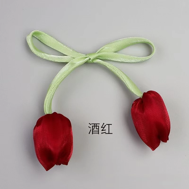 [C4-06] Pastoral Style Corsage Butterfly Princess Dress Gauze Now สามมิติทิวลิปตกแต่งเครื่องแต่งกายดอกไม้ thumbnail 9