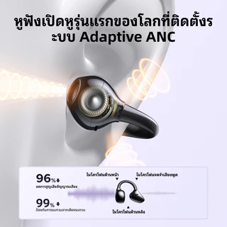 UGREEN ClipBuds Pro หูฟังแบบหนีบรุ่นแรกที่มีระบบตัดเสียงรบกวน ANC หูฟังบลูทูธไร้สาย Hi-Res LDAC แบบเปิดหู ใส่สบาย สีขาว สีดำ